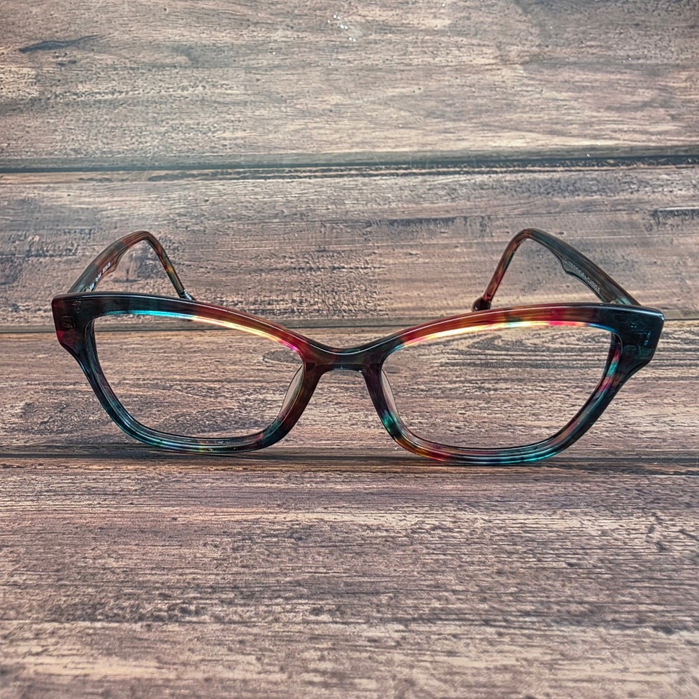 Lisa Loeb Eyewear by Classique Bunny Pop Swirl Cat Eye Glasses Frames 50-16-135